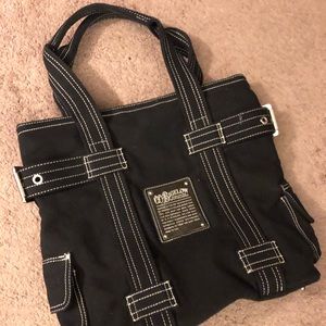 Black tote bag